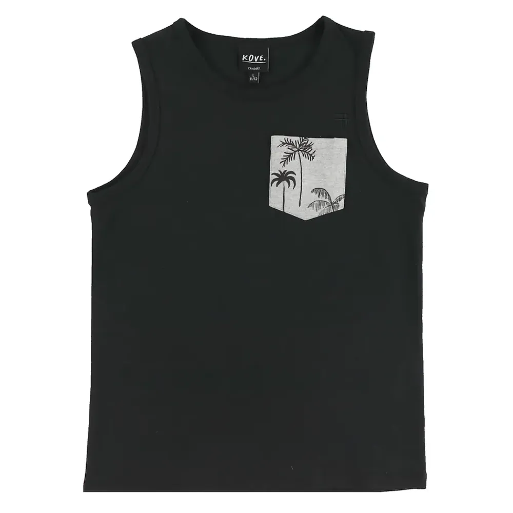 Vacations Pocket Tank Top 7-14y