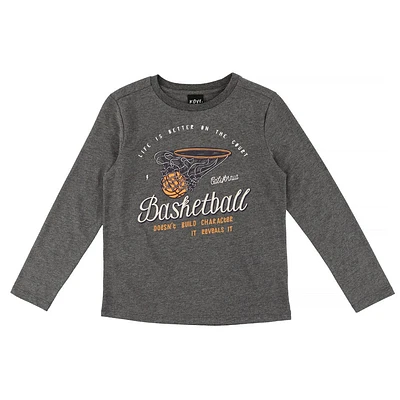 T-Shirt Manches Longues Basketball 7-14ans