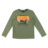 Soccer Long Sleeves T-Shirt 7-14y