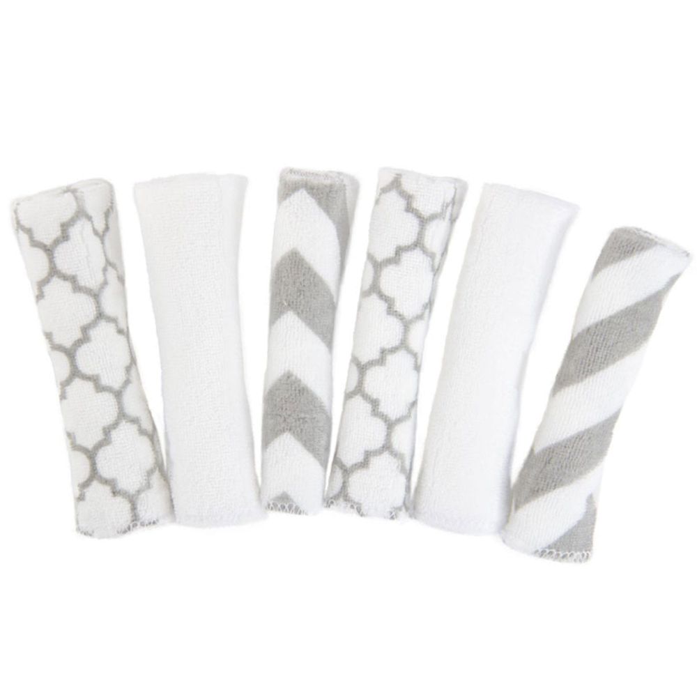 Washcloths set of 6 - Gray