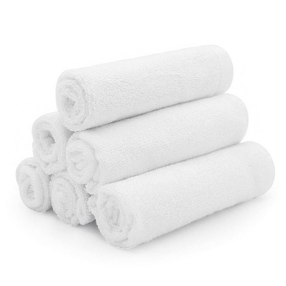 Bamboo 6-Pack Washcloths - White