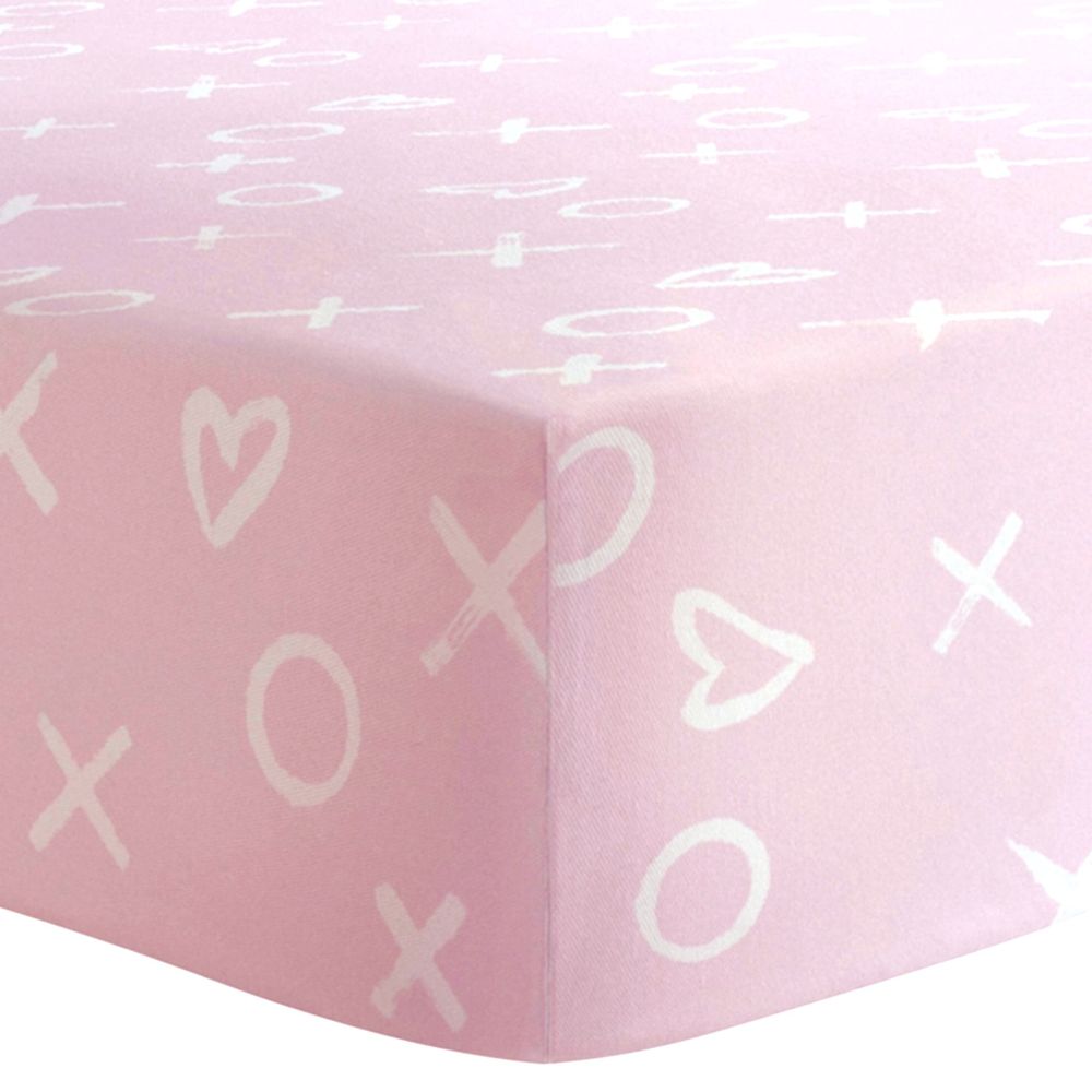 Playpen Sheet  - Pink Xo