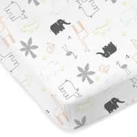 Percale Crib Sheet - Jungle Animal