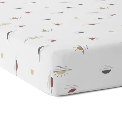 Percale Crib Sheet - Suns