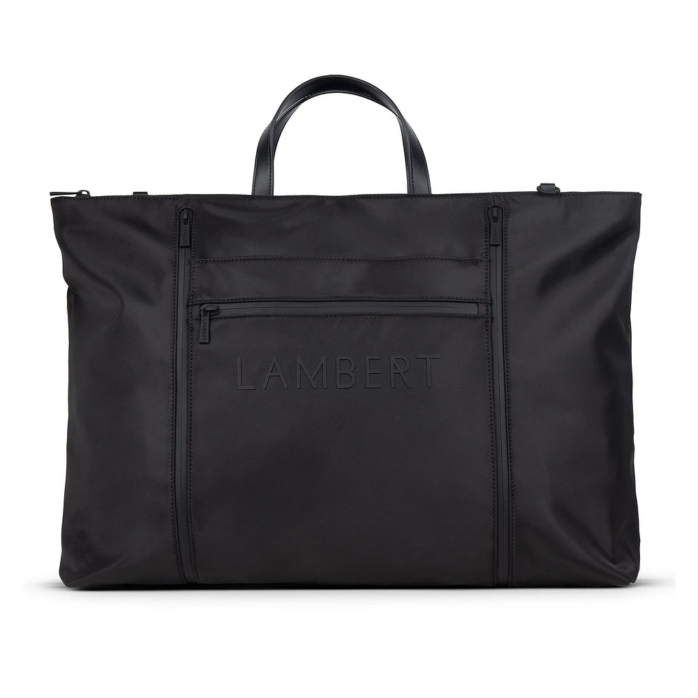 Lawrence 3-in-1 Expandable Recycled Nylon Tote - Black