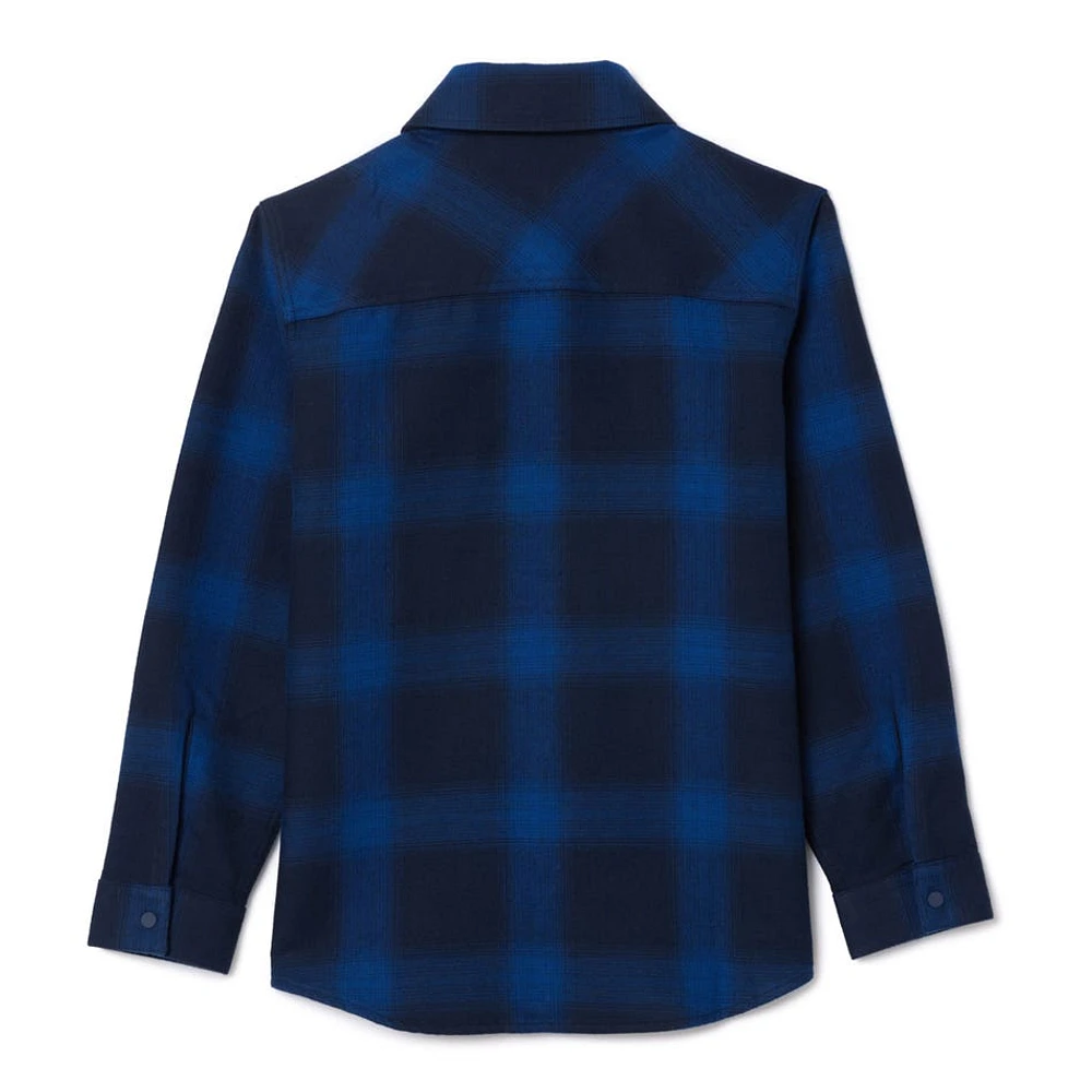 Plaid Navy Shirt 10-16y