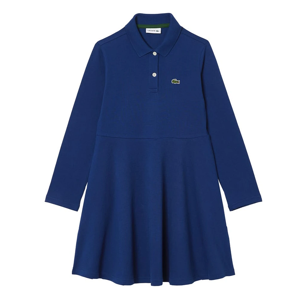 Robe Polo Manches Longues Classique 10-12ans