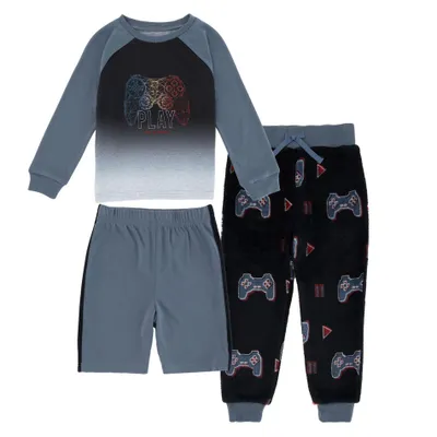 3 Pieces Video Games Pajama 4-14y