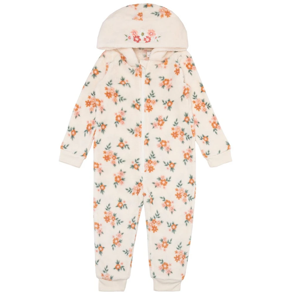 Pyjama Une Pièce Polar Fleurs 2-6ans