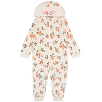 Flower Hooded Playsuit 2-6y