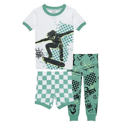 Skate 3 Pieces Pajamas 2-14y