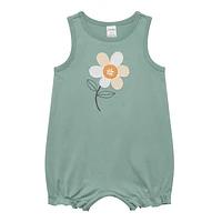 Barboteuse pqt3 Fleurs 3-24mois