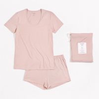 Pink 2 Pieces Pajamas Set