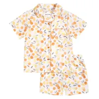 Citrus Poplin Short Sleep Set