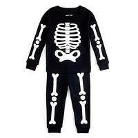 Skeleton Glow Pajamas 2-7y