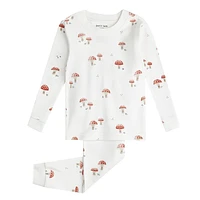 Mushroom print PJ Set 2-6x