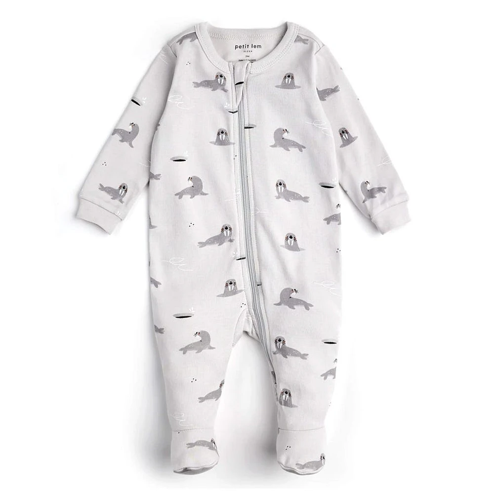 Walrus Print Pajamas 0-24m