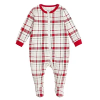 Festive Plaid Sleeper 0-24m