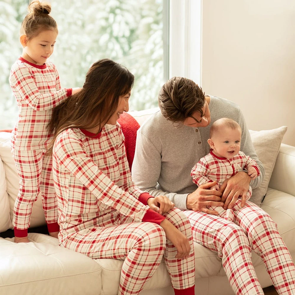 Festive Plaid Sleeper 0-24m