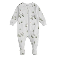 Tree Farm Print Sleeper 0-24m