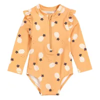 Pineapples Long Sleeves UV Swimsuit 0-24m