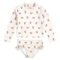 Cherries L/S 2 Pieces Swimsuit 2-6y