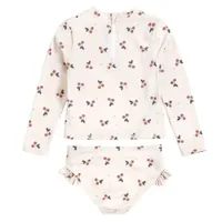 Cherries L/S 2 Pieces Swimsuit 2-6y