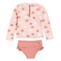 Seasshells Long Sleeves 2 Pieces Swimsuit