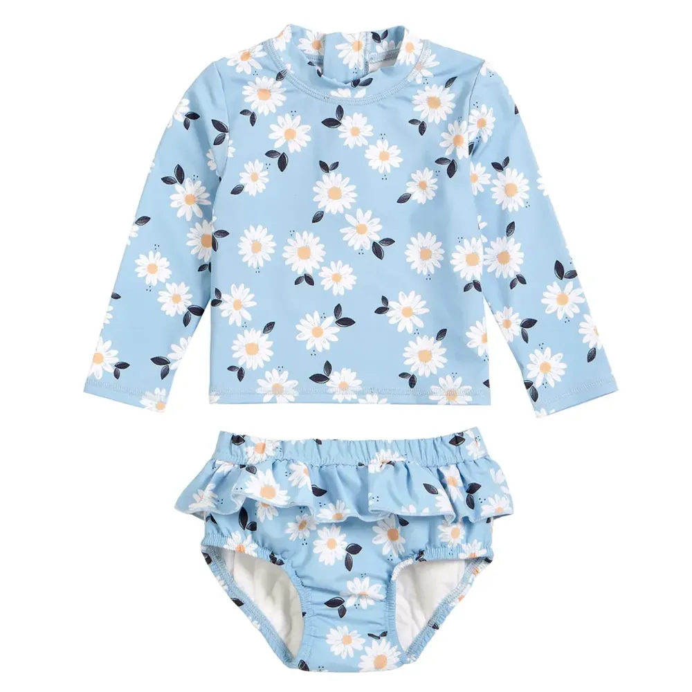 Daisies 2 Pieces Long Sleeves Swim Diaper UV Set 6-24m