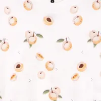 Peaches Print Pajamas Set 2-6x