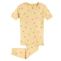 Bees Print Pajamas Set 2-7y