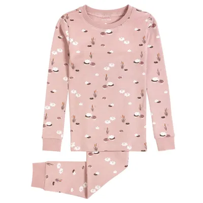 Lily Pad Print Pajamas Set 2-6x