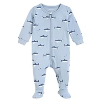 Sharks Print Footed Sleeper 0-12y