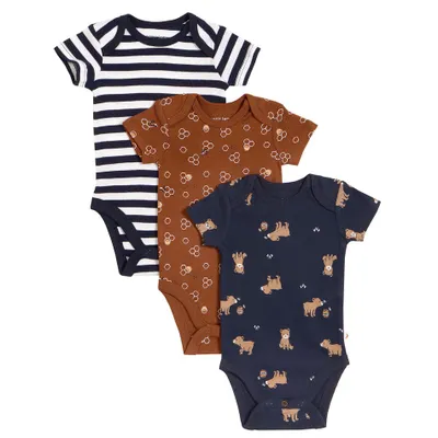 Honey Bear Short Sleeves Bodysuit Set