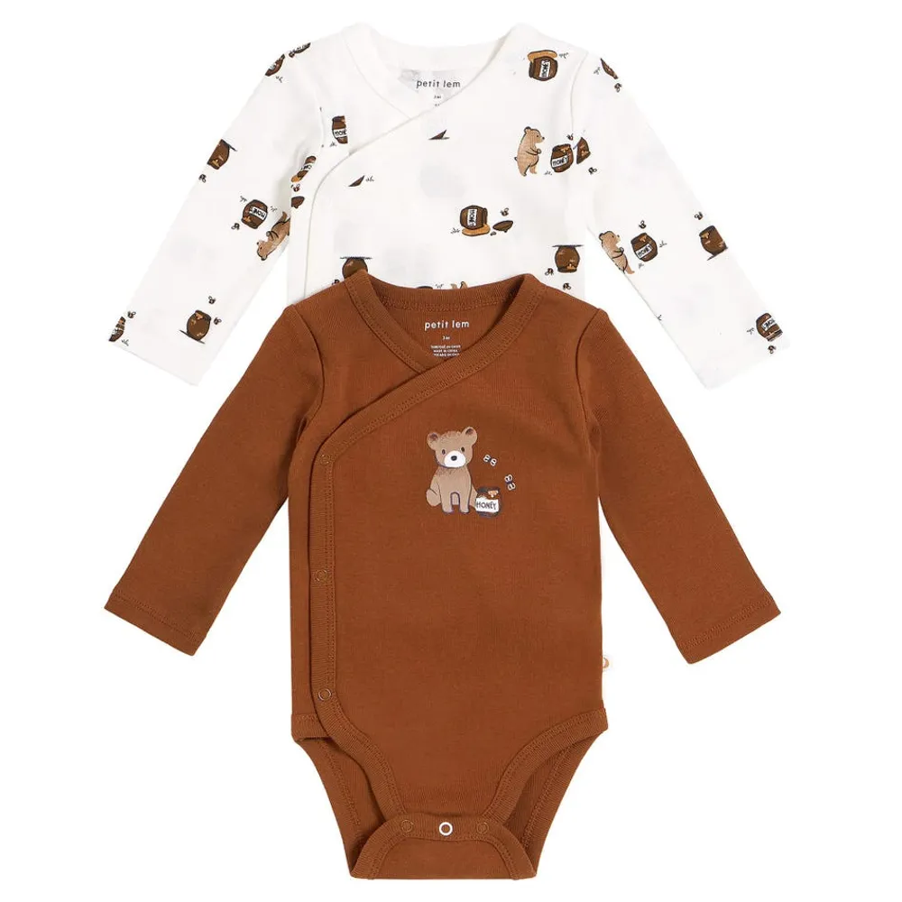 Honey Bear Long Sleeves Bodysuit Set