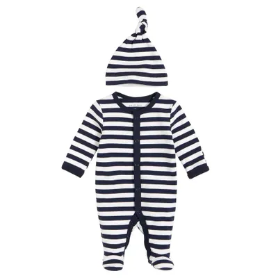 Navy Striped Preemie Set