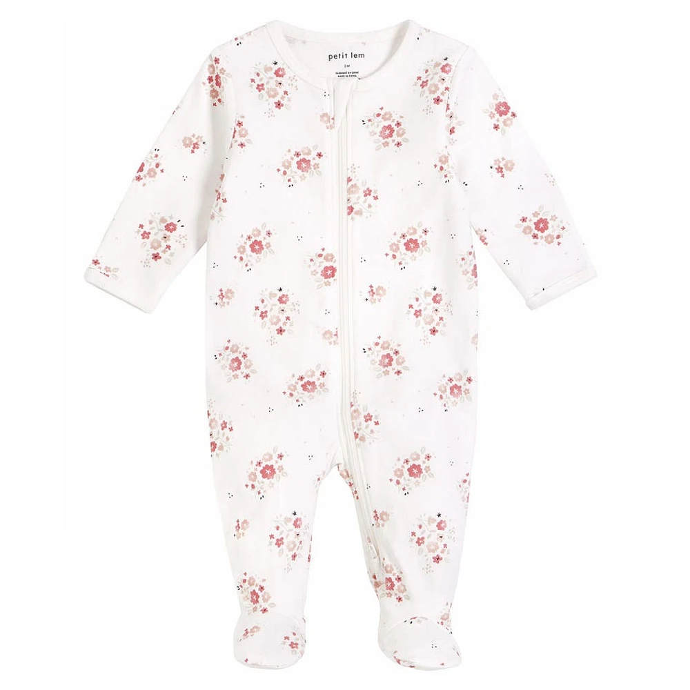 Pyjama Fleurs Lapin 0-12mois