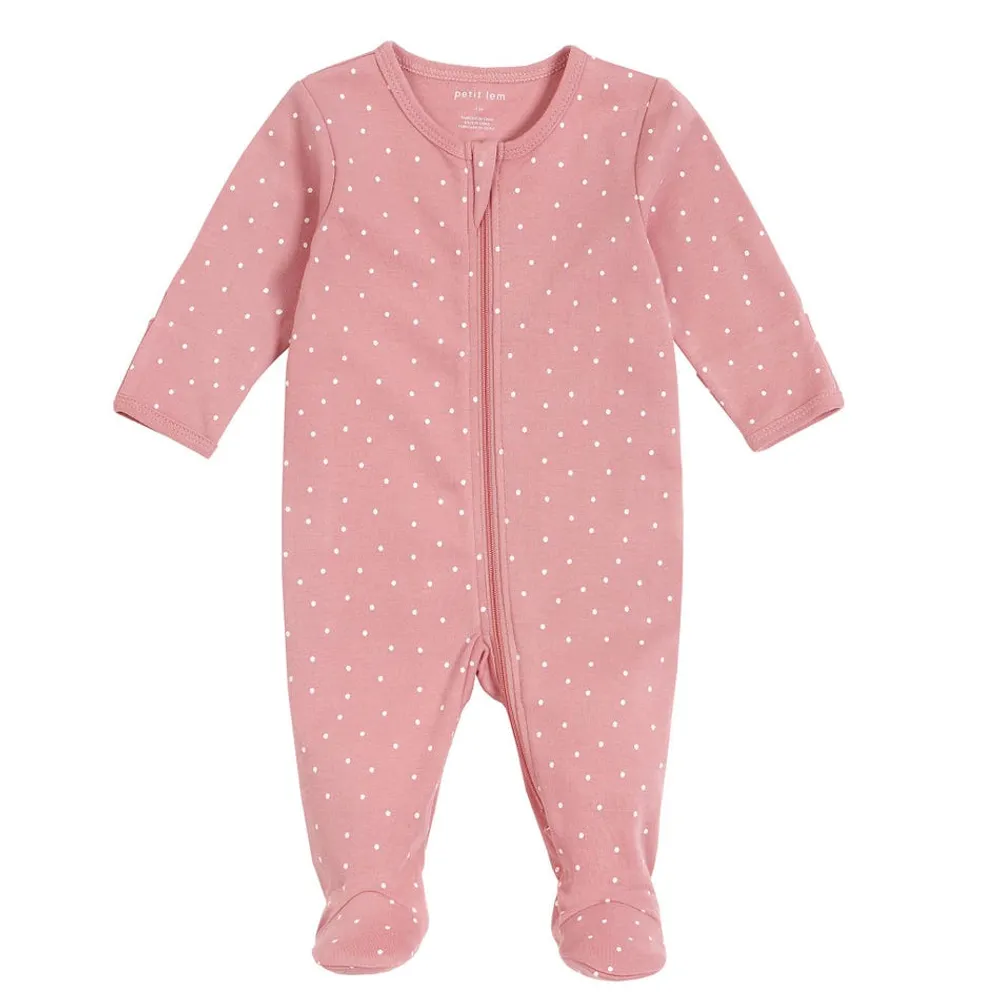 Dusty Rose Polka Dot Sleeper