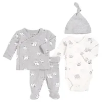 Grey Elephants Preemie Set