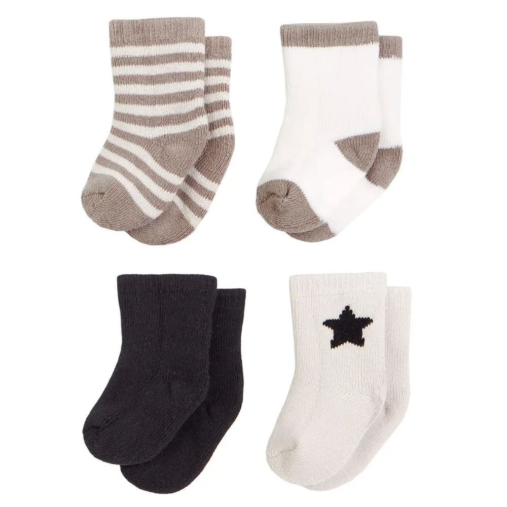 Sheep 4pack Socks 0-6m