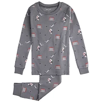 Hockey Gear Print PJ Set 8-14y