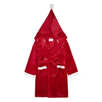 Scarlet Hooded Robe 2-7y