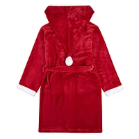 Scarlet Hooded Robe 2-7y