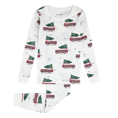 Festive Cars PJ Set 2-7y