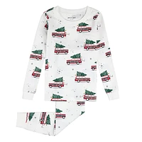 Festive Cars PJ Set 2-7y