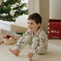 Holiday Huskies PJ Set 2-7y