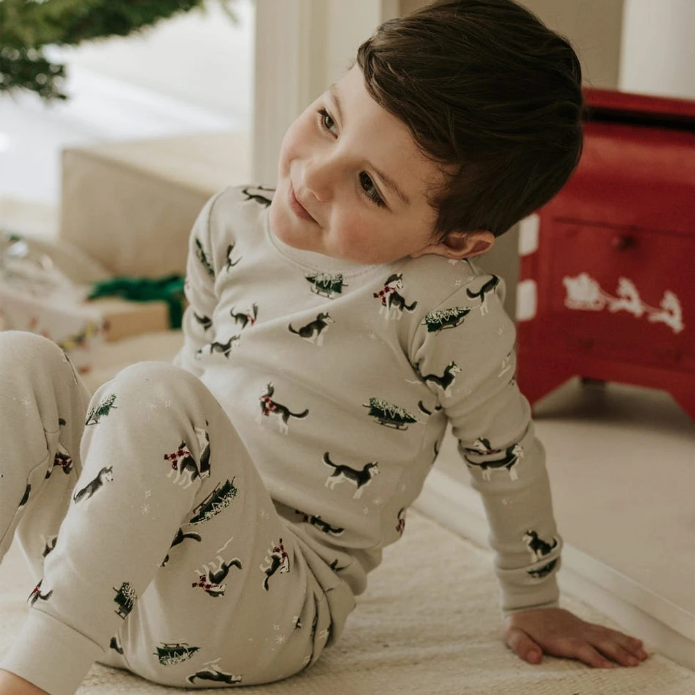 Holiday Huskies PJ Set 8-14y