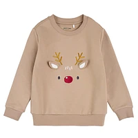 Reindeer Fleece Sweatshirt 2-6y