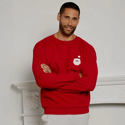 Santa Fleece Sweatshirt Adult