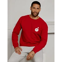 Santa Fleece Sweatshirt Adult